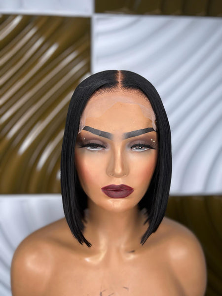 JET BLACK BOB WIG