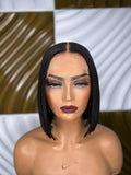 JET BLACK BOB WIG