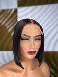 JET BLACK BOB WIG